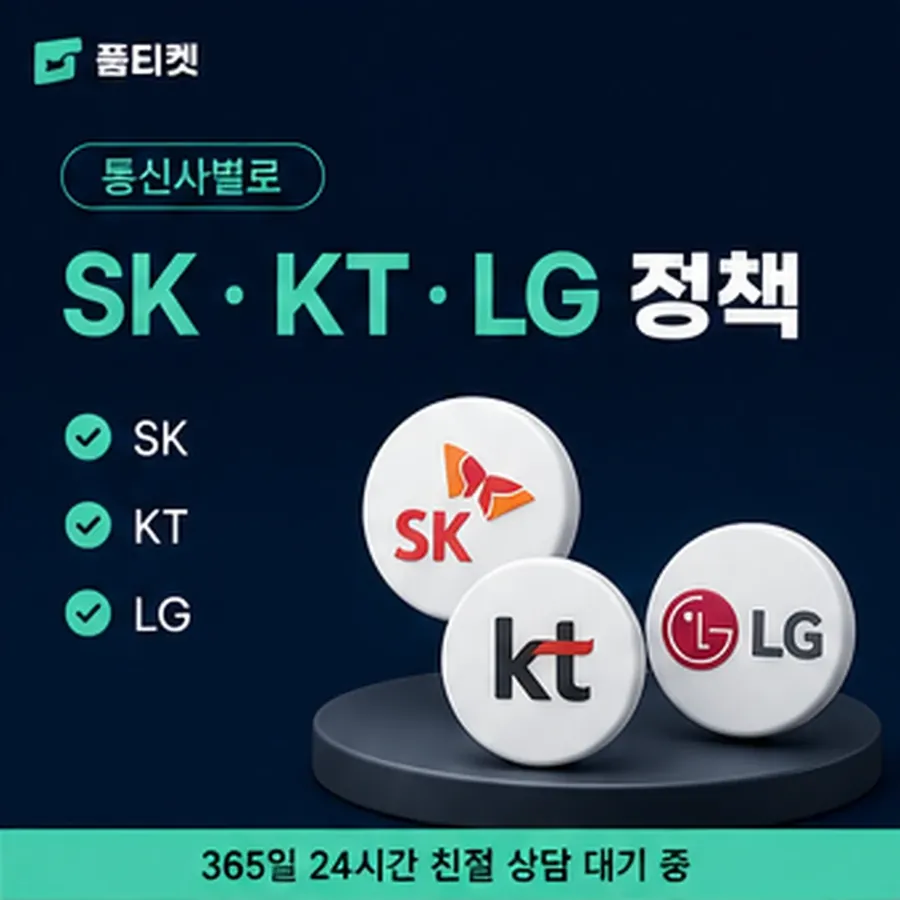 품티켓 휴대폰 회선의 소액결제한도현금화 일회 한도 보는 곳 안내 이미지